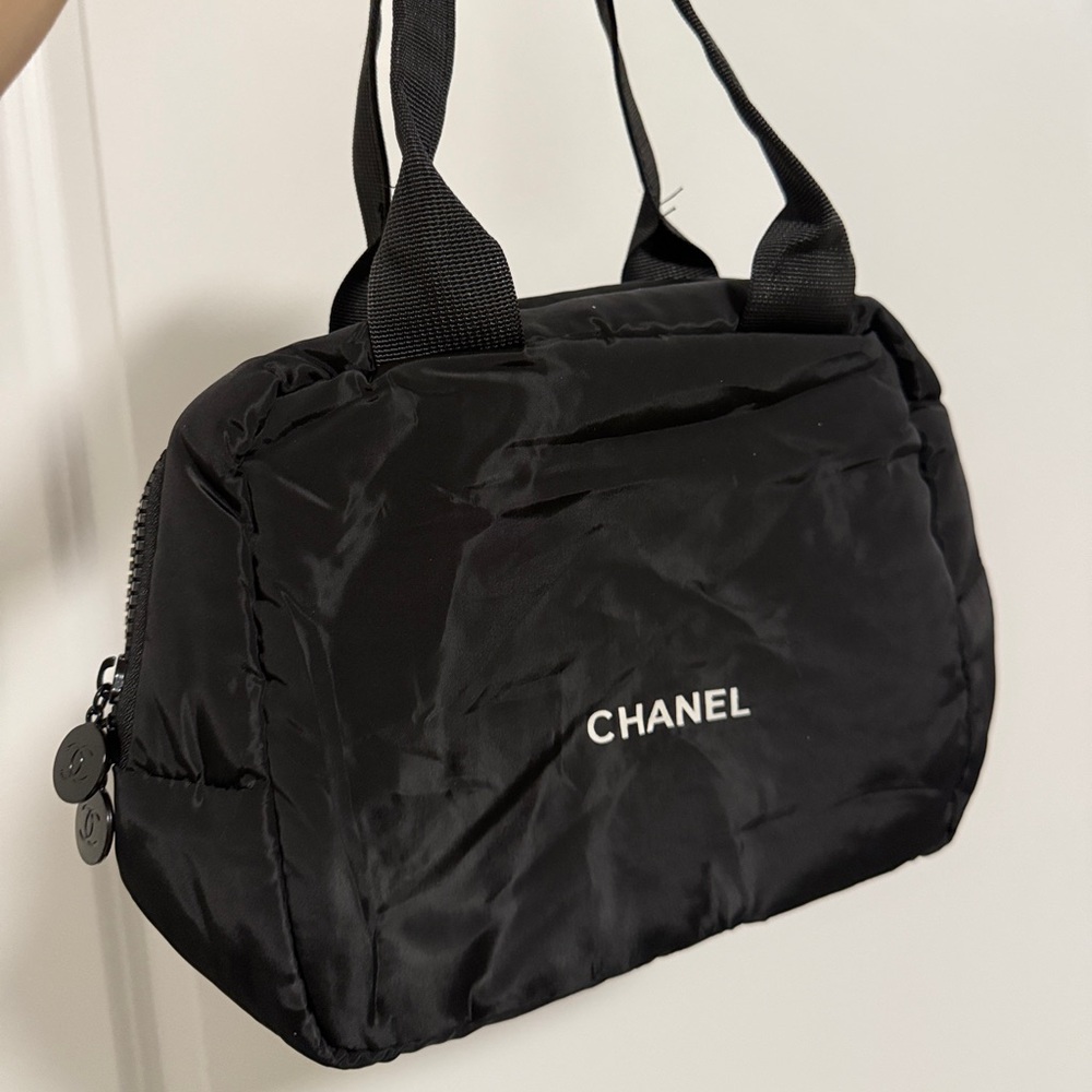 Chanel Black Nylon Interior with Logo